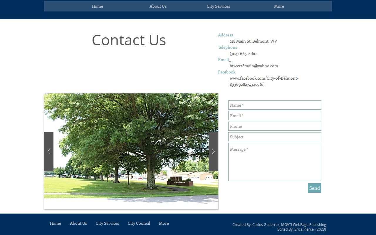 Belmont criminal history City Hall record request contact