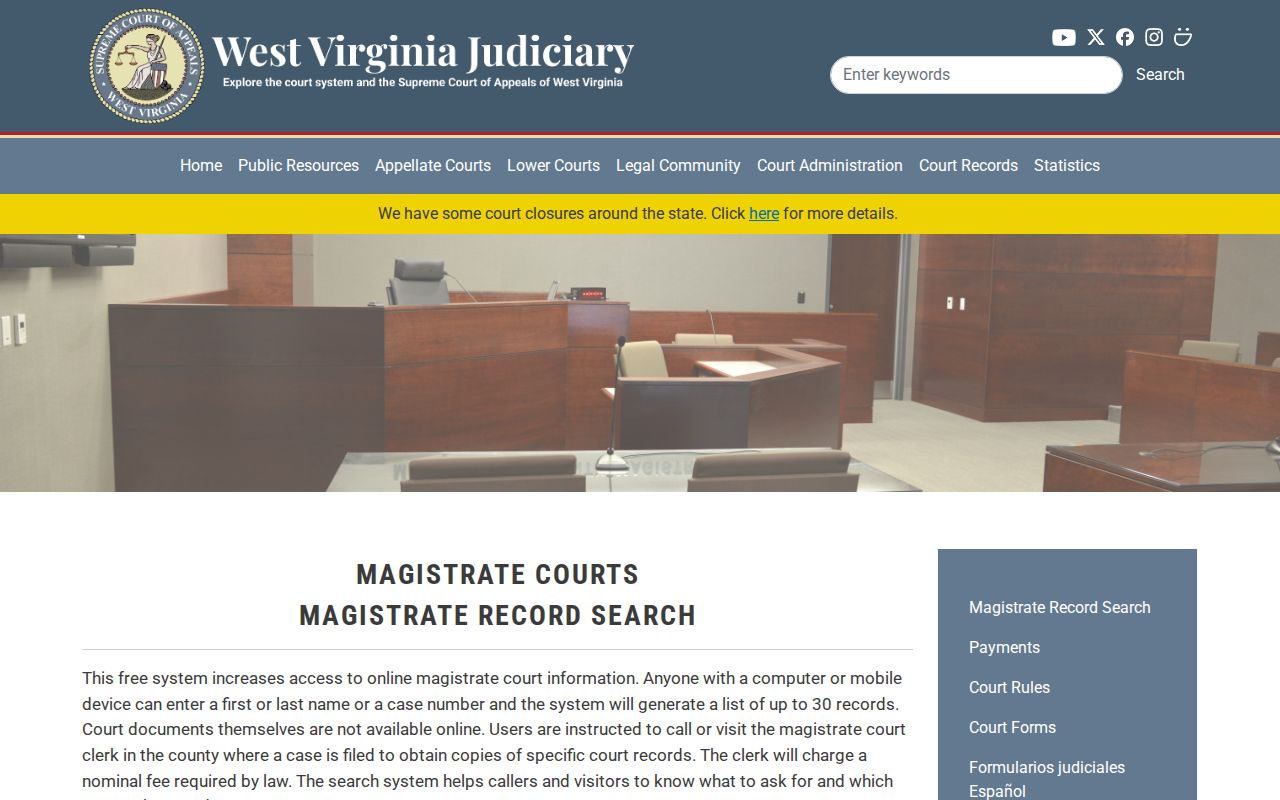 Pleasants County criminal case search guide and record limits