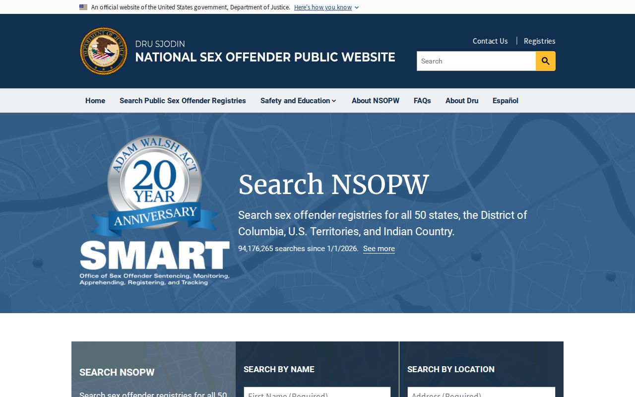 Pleasants County sex offender check through the national NSOPW layer