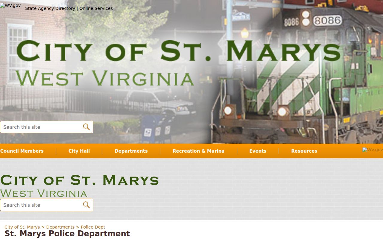 St. Marys criminal history police department record contact