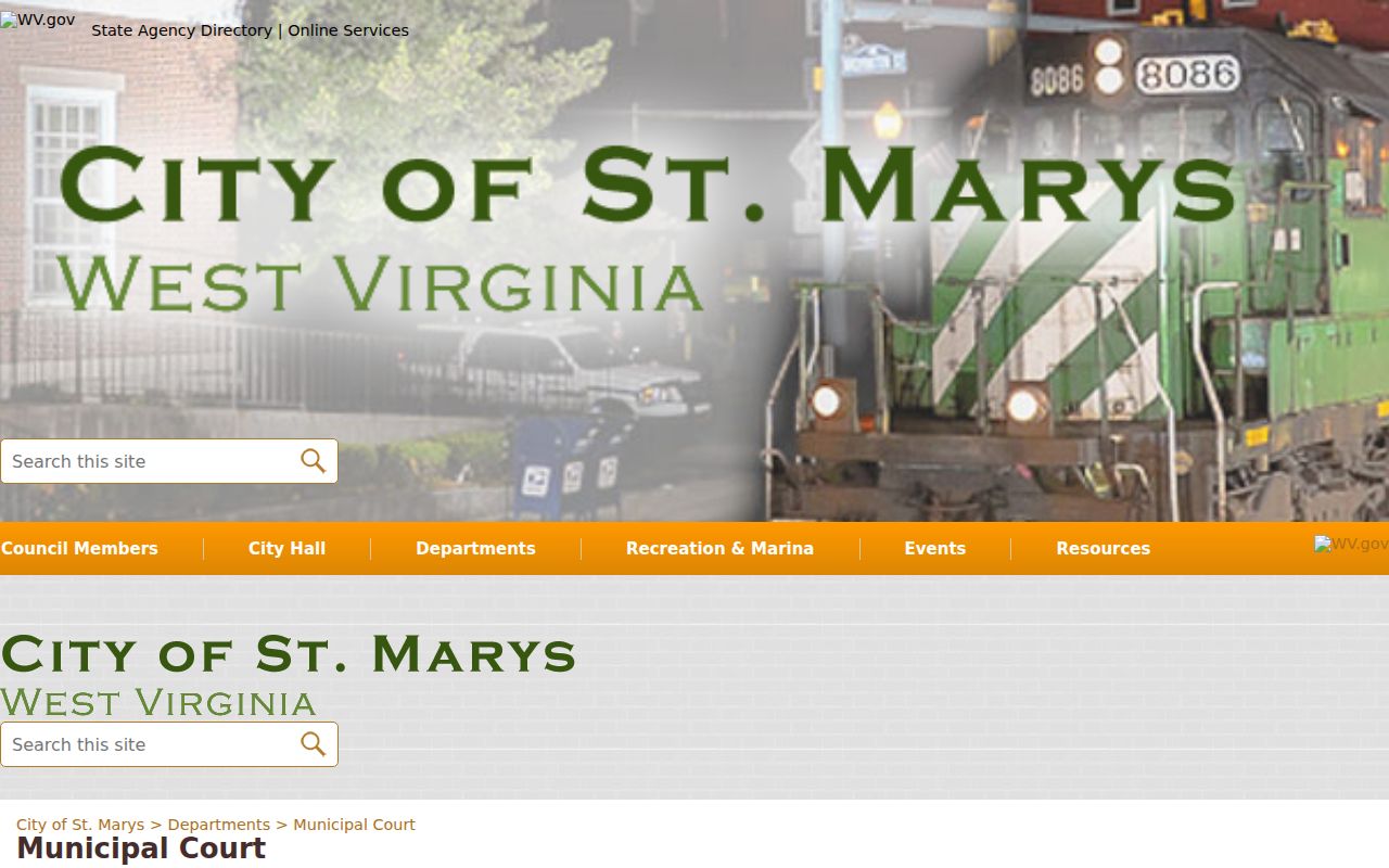 St. Marys criminal history municipal court records schedule
